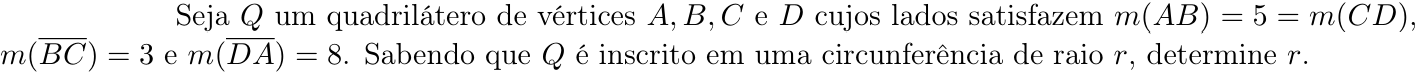 Questão 8 no caderno Matemática da 2ª fase do ITA 2022