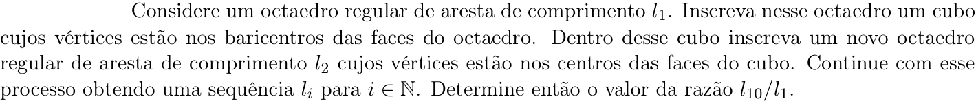 Questão 10 no caderno Matemática da 2ª fase do ITA 2022
