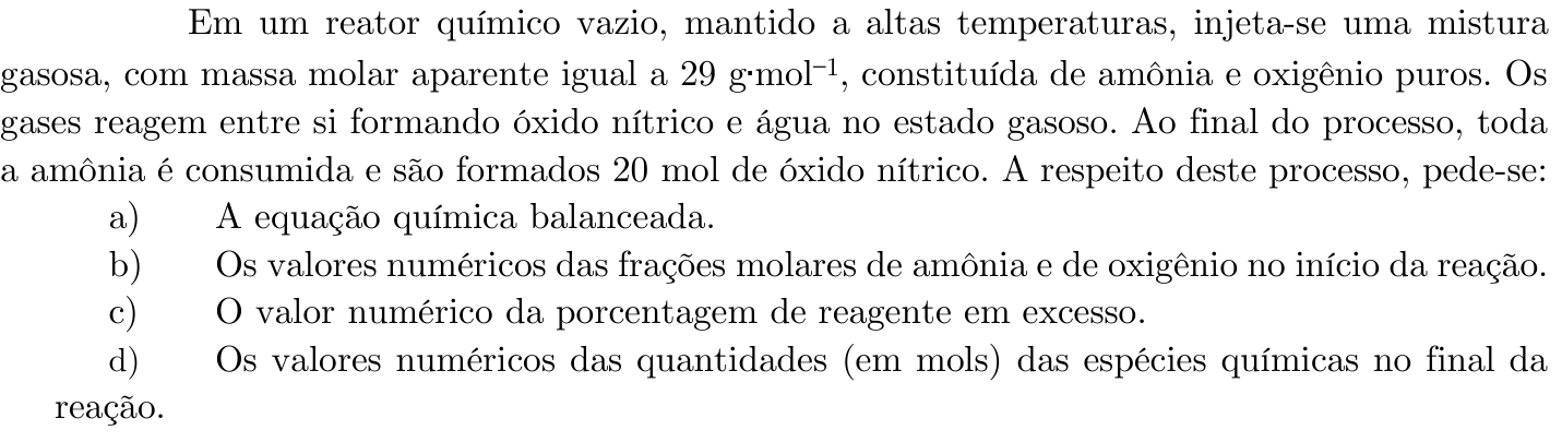 Questão 8 no caderno Química da 2ª fase do ITA 2022