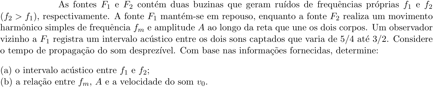 Questão 3 no caderno Física da 2ª fase do ITA 2022
