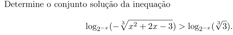 Questão 3 no caderno Matemática da 2ª fase do ITA 2023