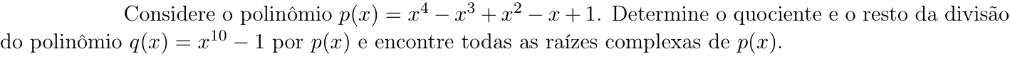 Questão 4 no caderno Matemática da 2ª fase do ITA 2023