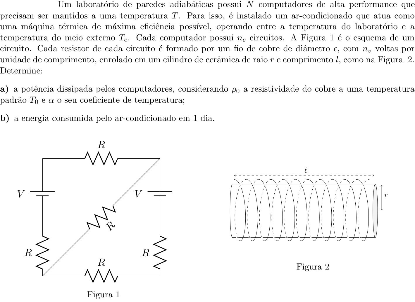 Questão 8 no caderno Física da 2ª fase do ITA 2023