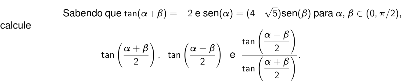 Questão 10 no caderno Matemática da 2ª fase do ITA 2024