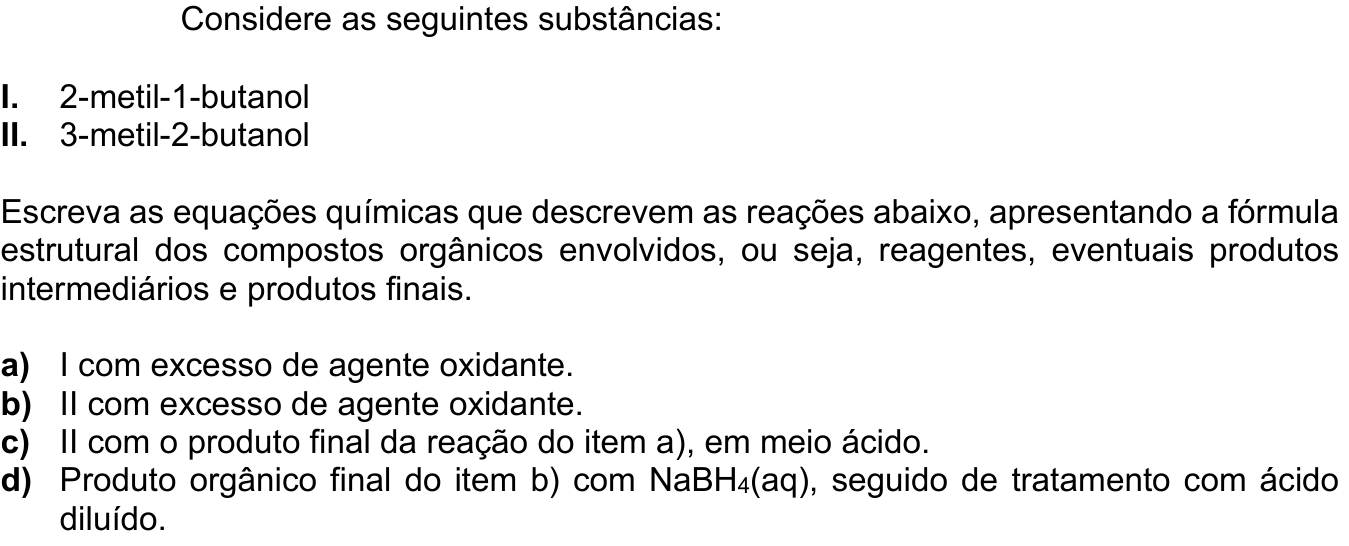 Questão 2 no caderno Química da 2ª fase do ITA 2024