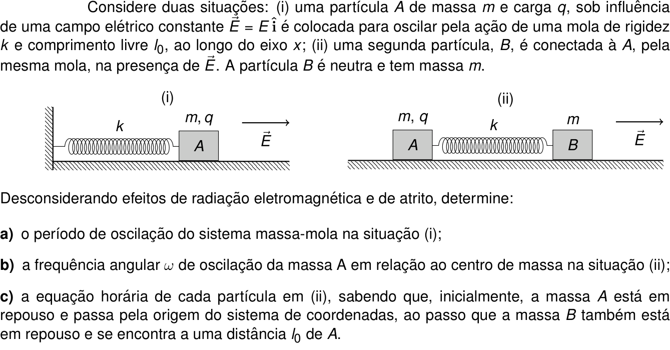Questão 3 no caderno Física da 2ª fase do ITA 2024