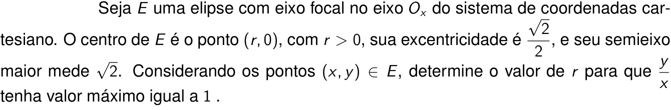 Questão 2 no caderno Matemática da 2ª fase do ITA 2025