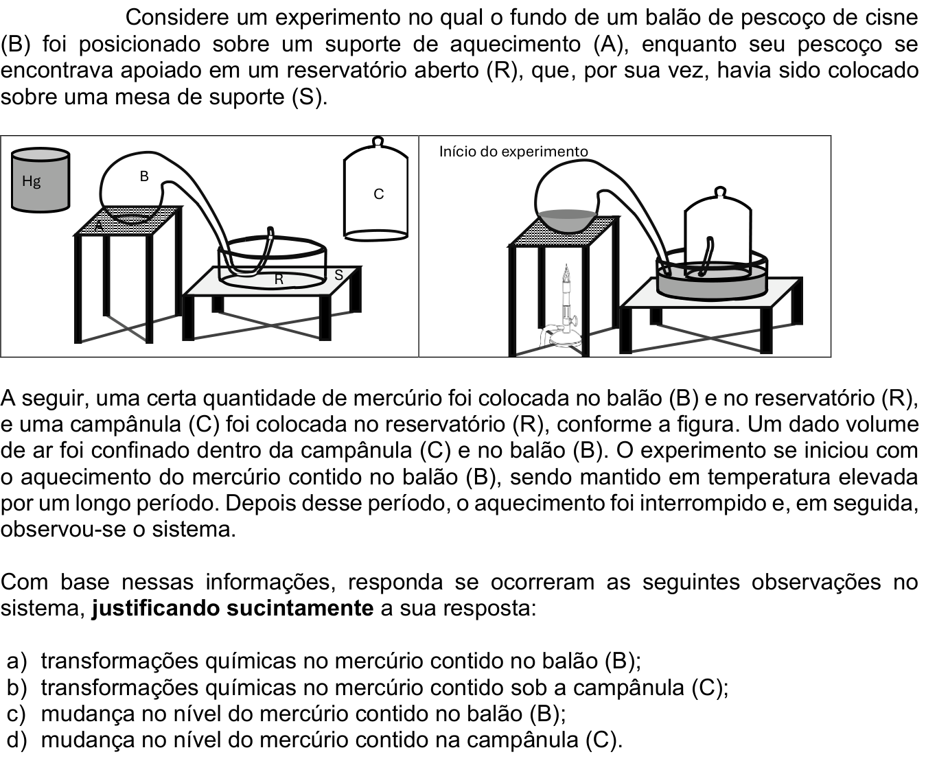 Questão 3 no caderno Química da 2ª fase do ITA 2025