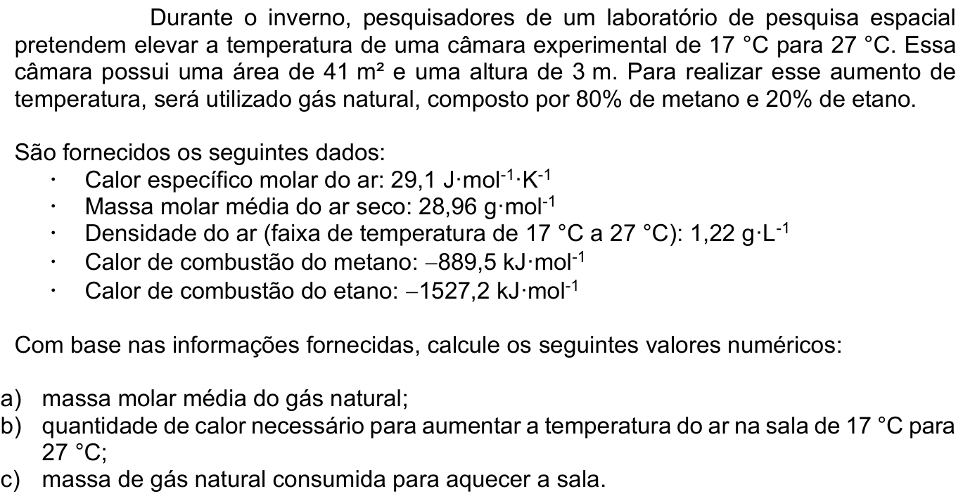 Questão 4 no caderno Química da 2ª fase do ITA 2025