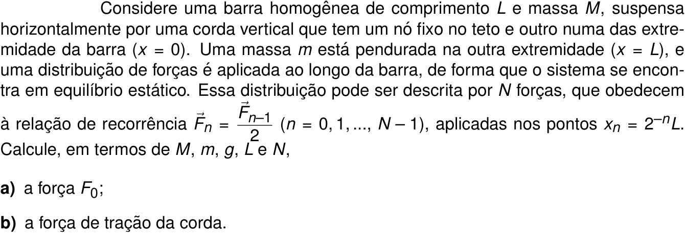 Questão 2 no caderno Física da 2ª fase do ITA 2025