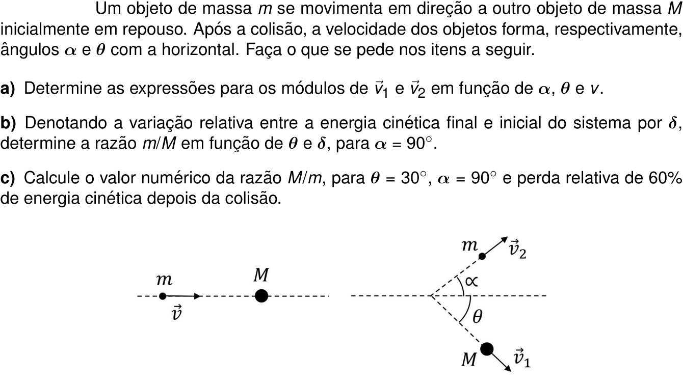 Questão 4 no caderno Física da 2ª fase do ITA 2025