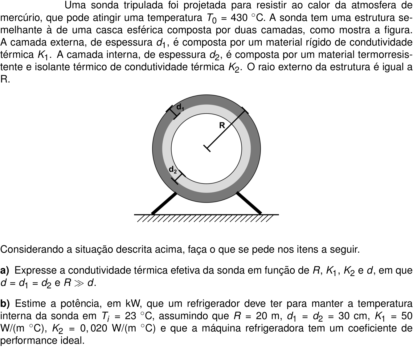 Questão 6 no caderno Física da 2ª fase do ITA 2025