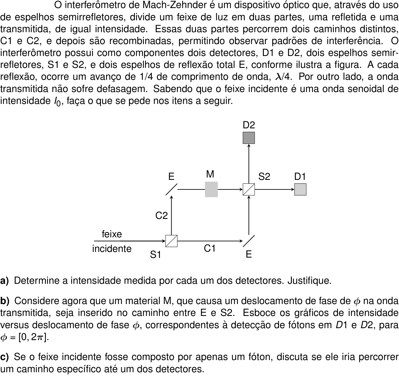 Questão 7 no caderno Física da 2ª fase do ITA 2025