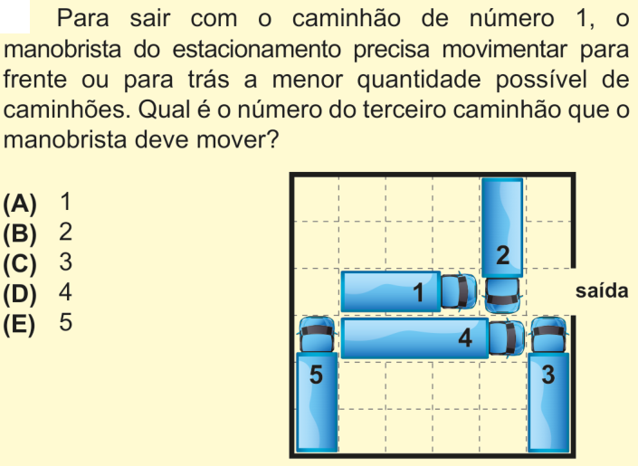 Questão 2 no caderno Nível 1 da OBMEP 2025