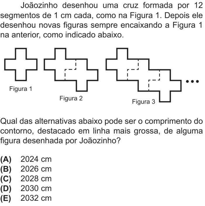 Questão 5 no caderno Nível 1 da OBMEP 2025