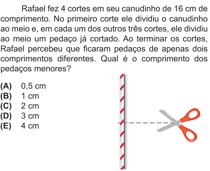 Questão 6 no caderno Nível 1 da OBMEP 2025