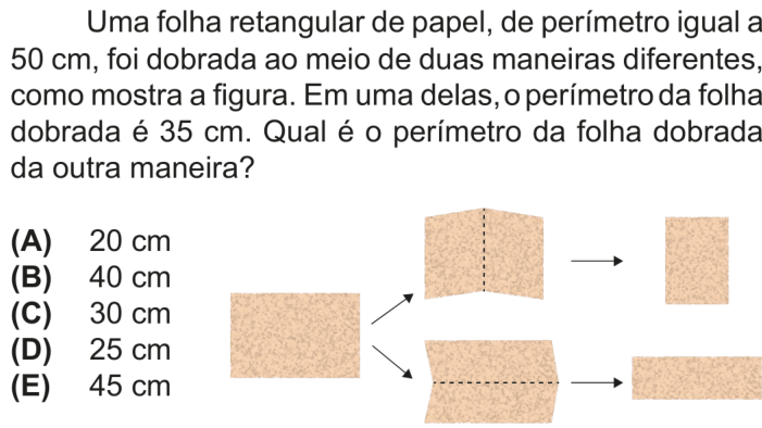 Questão 9 no caderno Nível 1 da OBMEP 2025