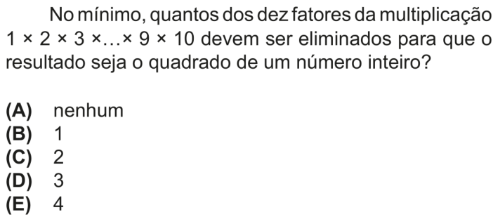 Questão 16 no caderno Nível 1 da OBMEP 2025