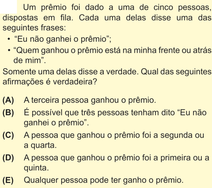 Questão 20 no caderno Nível 1 da OBMEP 2025