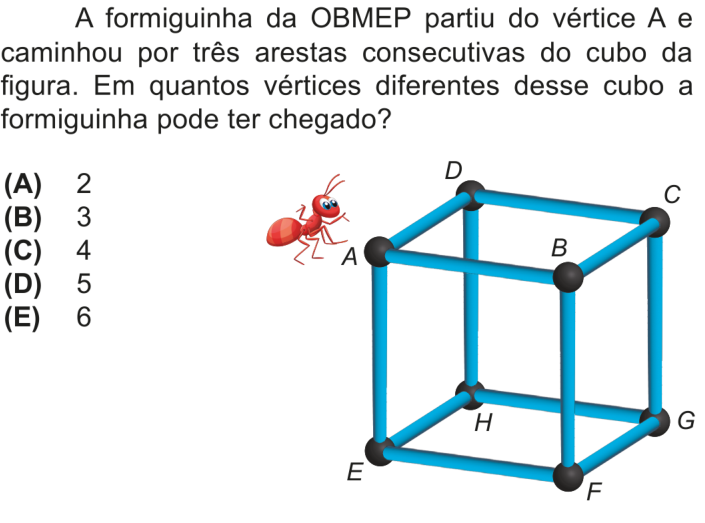 Questão 6 no caderno Nível 2 da OBMEP 2025