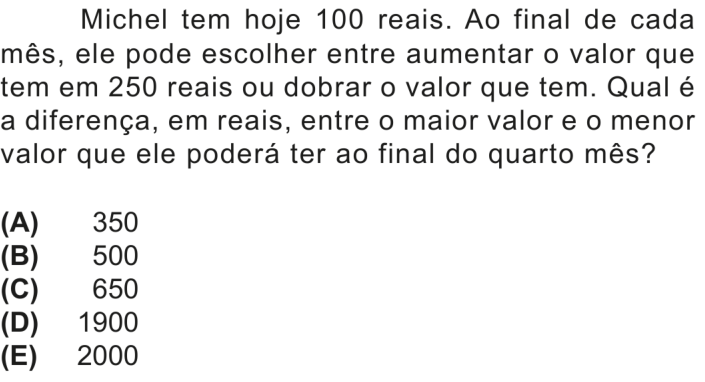 Questão 12 no caderno Nível 2 da OBMEP 2025