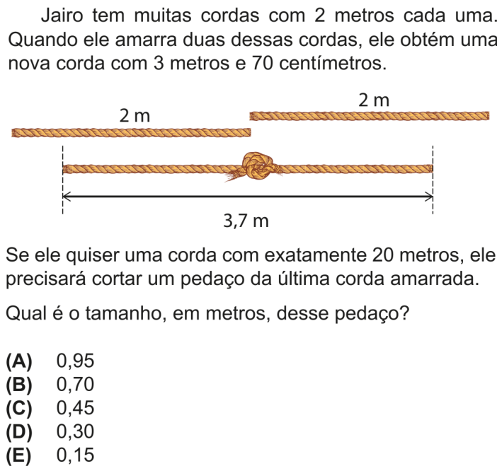 Questão 9 no caderno Nível 3 da OBMEP 2025