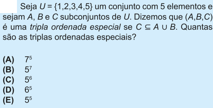 Questão 20 no caderno Nível 3 da OBMEP 2025