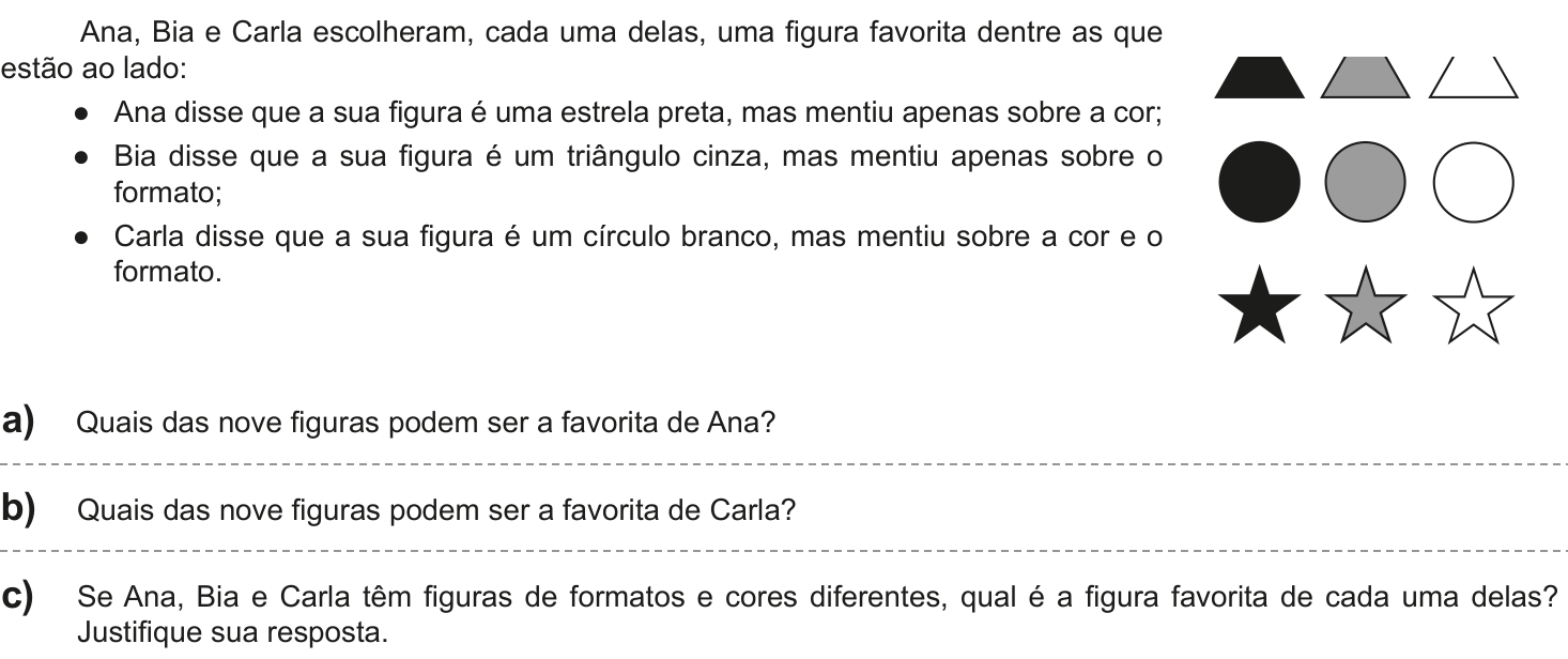 Questão 3 no caderno Nível 1 da 2ª fase da OBMEP 2025