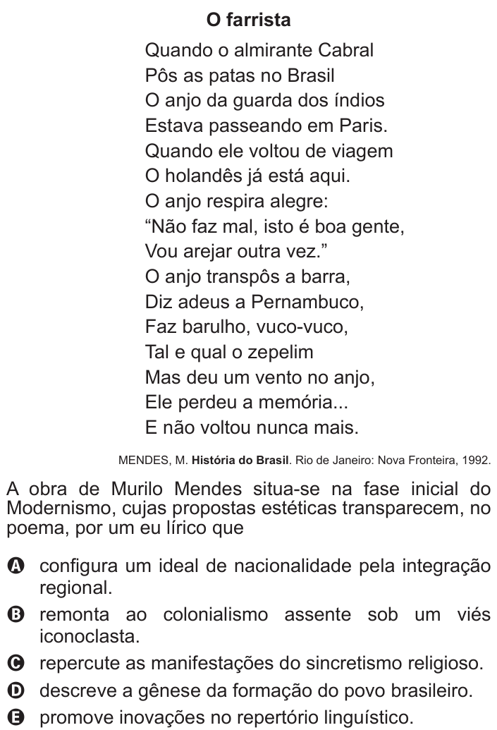Questão 13 no caderno Azul do ENEM 2017