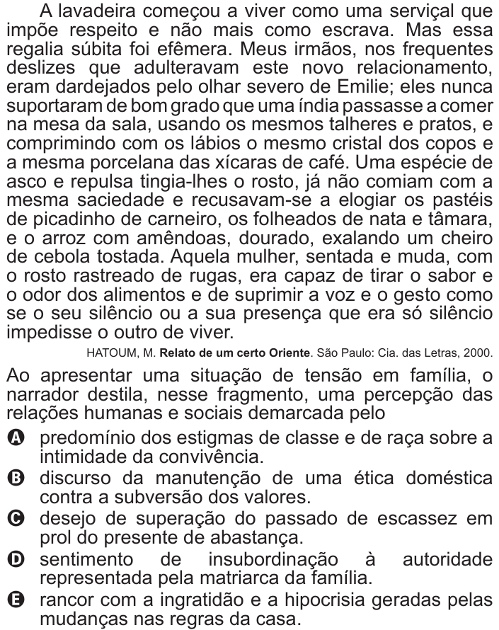 Questão 40 no caderno Azul do ENEM 2017