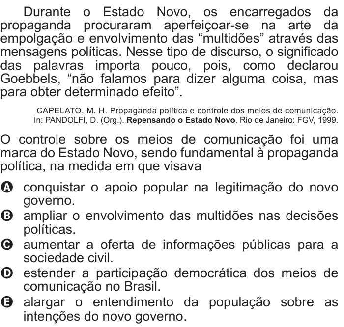 Questão 78 no caderno Azul do ENEM 2017