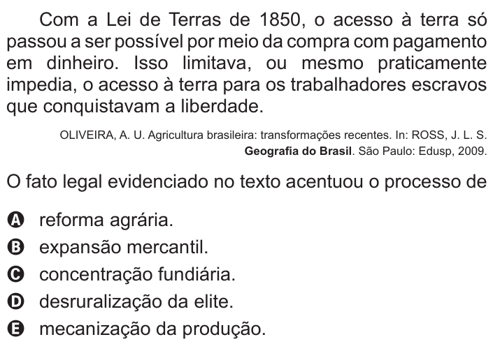Questão 80 no caderno Azul do ENEM 2017