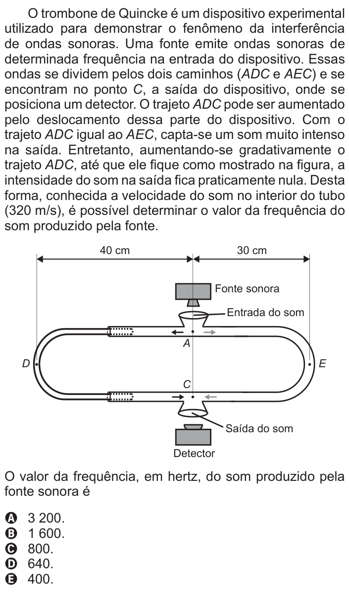 Questão 112 no caderno Azul do ENEM 2017