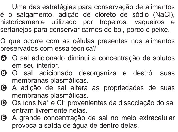 Questão 132 no caderno Azul do ENEM 2017