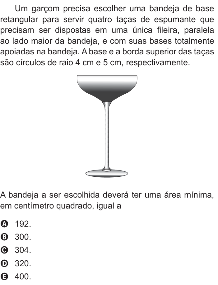 Questão 140 no caderno Azul do ENEM 2017