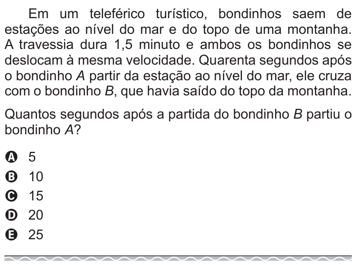 Questão 146 no caderno Azul do ENEM 2017