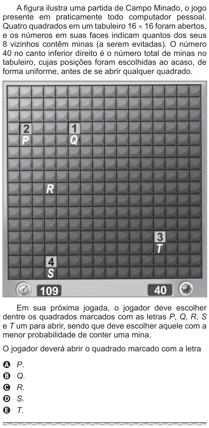 Questão 149 no caderno Azul do ENEM 2017