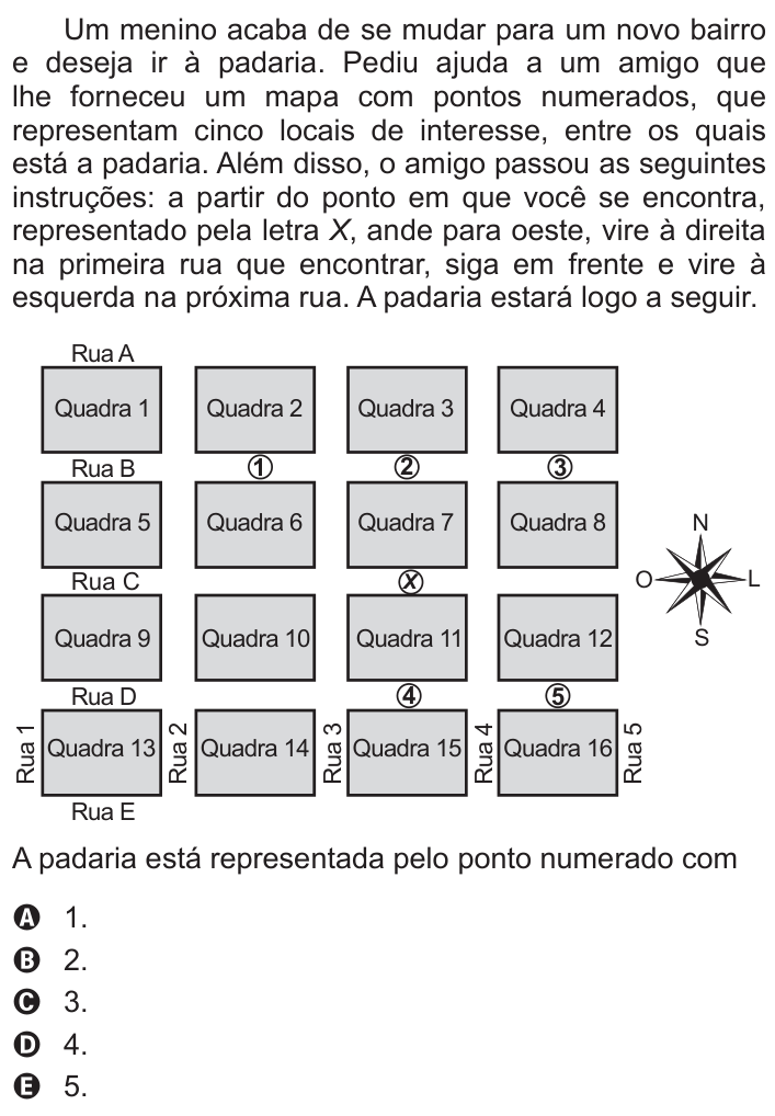 Questão 154 no caderno Azul do ENEM 2017