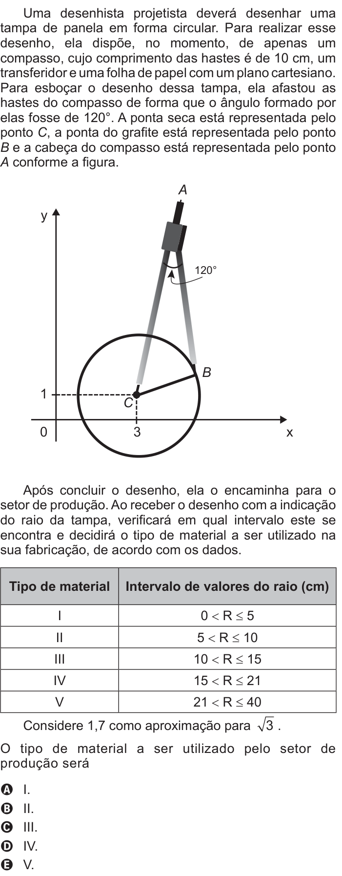 Questão 156 no caderno Azul do ENEM 2017