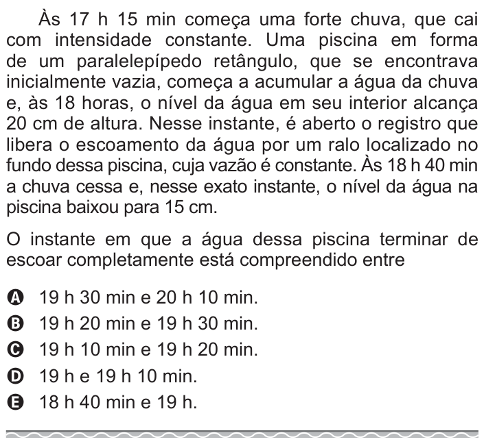 Questão 180 no caderno Azul do ENEM 2017