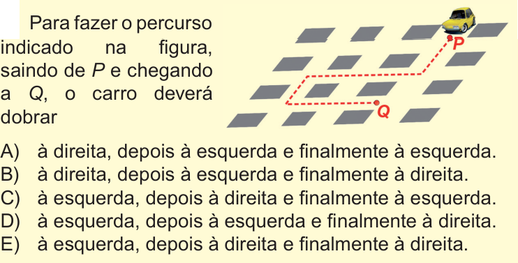 Questão 2 no caderno Nível 1 da OBMEP 2018