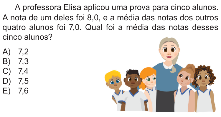 Questão 9 no caderno Nível 1 da OBMEP 2018