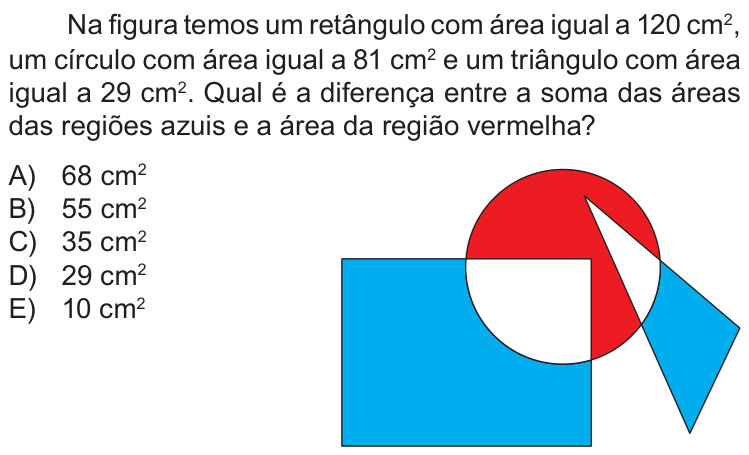 Questão 10 no caderno Nível 1 da OBMEP 2018