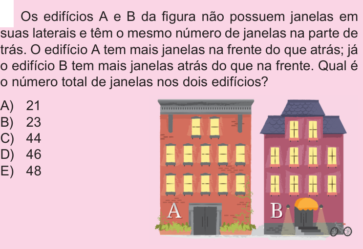 Questão 2 no caderno Nível 2 da OBMEP 2018