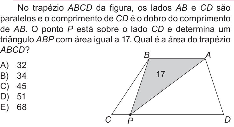 Questão 11 no caderno Nível 2 da OBMEP 2018