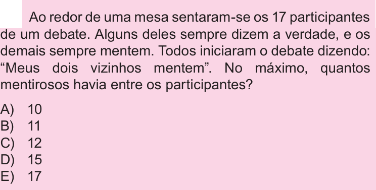 Questão 18 no caderno Nível 2 da OBMEP 2018