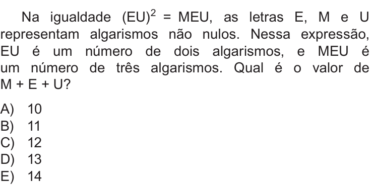 Questão 6 no caderno Nível 3 da OBMEP 2018
