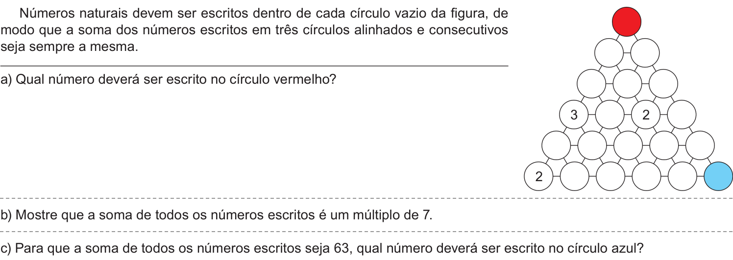 Questão 6 no caderno Nível 1 da 2ª fase da OBMEP 2018