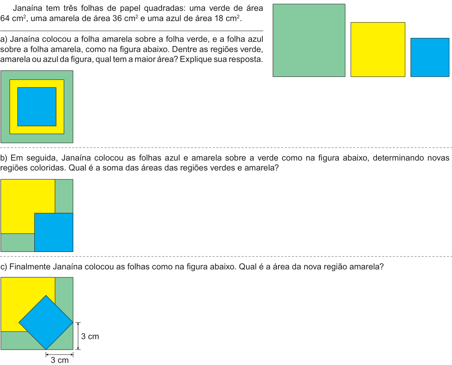 Questão 3 no caderno Nível 2 da 2ª fase da OBMEP 2018
