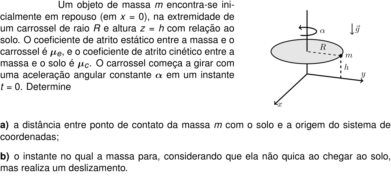 Questão 3 no caderno Física da 2ª fase do ITA 2027